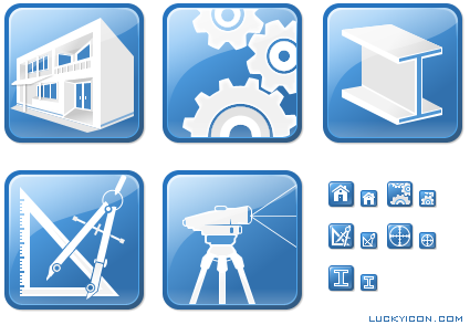 Set of icons for AllyCAD