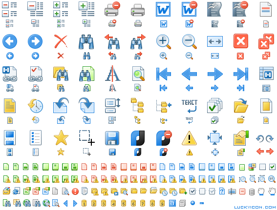 Set of icons for NormaCS