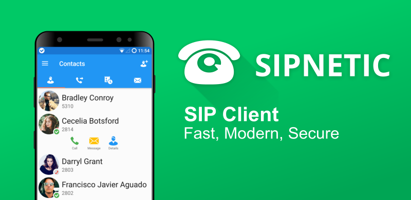 Banner for social networks for Sipnetic app