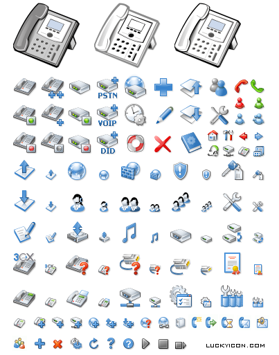 Set of icons for 3CX Phone System by 3CX Ltd