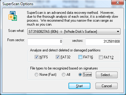Screenshot of Active@ File Recovery