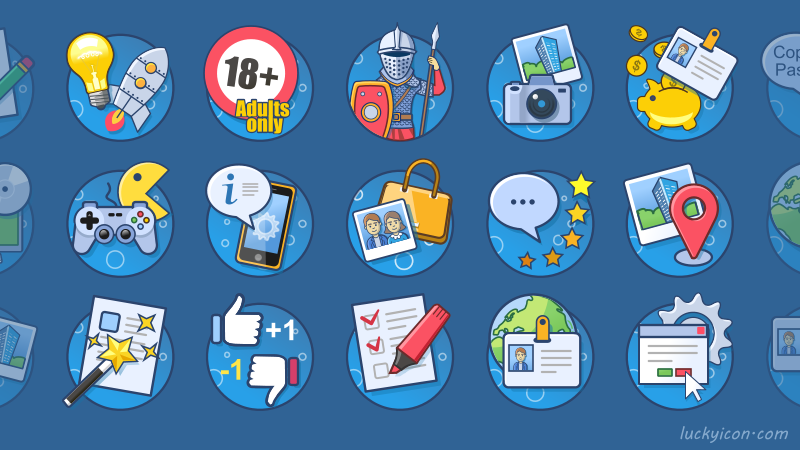 Icon design  for the cashbox.ru website