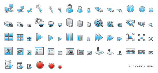 Set of icons for Drag-Net VR