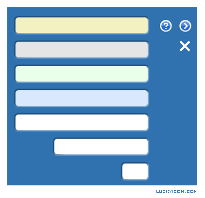 Design of control elements for E-num client for iPhone (Webmoney)