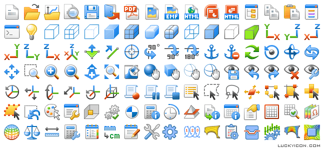 Icon set for ESI Group