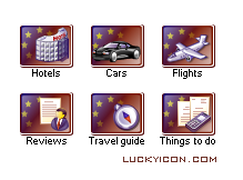 Set of icons for www.eurobookings.com