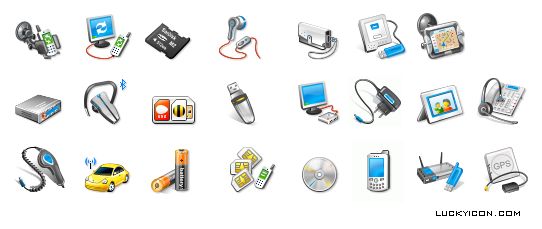 Set of icons for www.mosgsm.ru