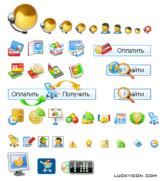 Новые иконки для торговой площадки Плати.ру