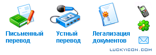 Icons for the translation agency 