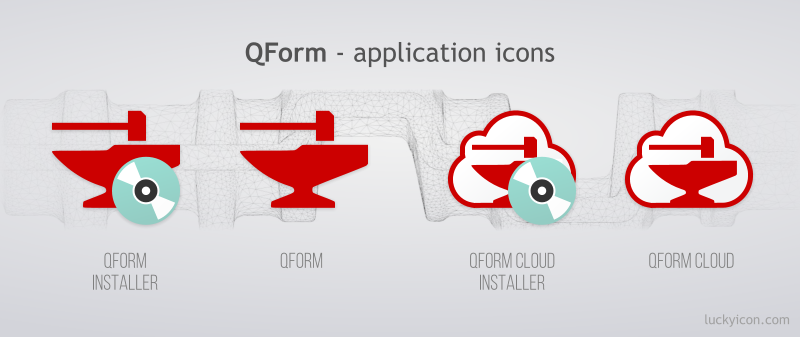 Icons for QFrom and QForm Cloud and their installers