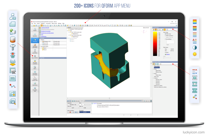 Icons for software of QForm