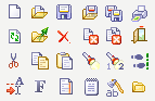 Set of icons for a screen capture application