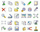 Icons for a screen capture application