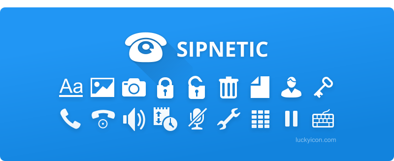 Дизайн иконок для Sipnetic