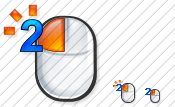 Icon: Double-click mouse