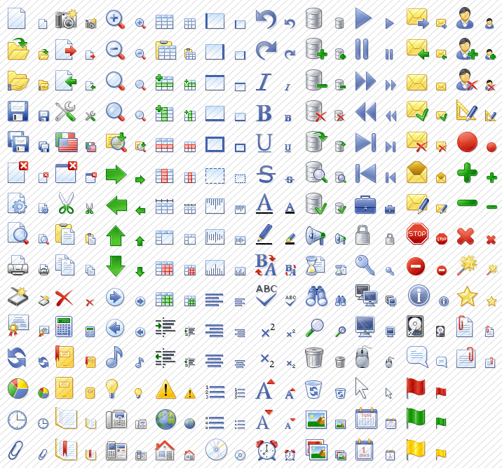 All icons from the free icon set Office Style Icon Set v2.0