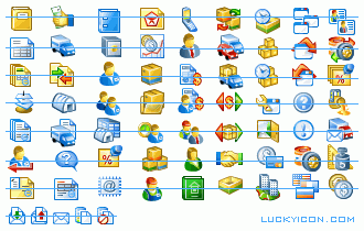 Set of icons for software products by TradeSoft