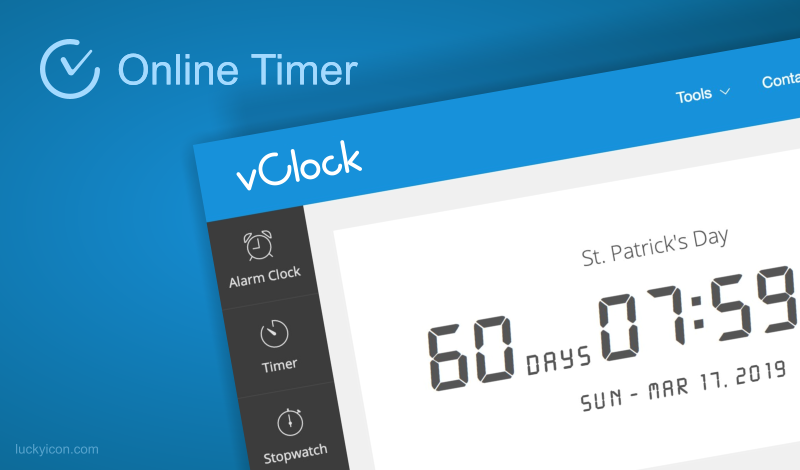 Logo Design For Online Timer Vclock