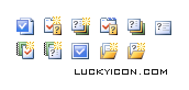 Set of icons for Visual CertExam Suite by Visual CertExam Software