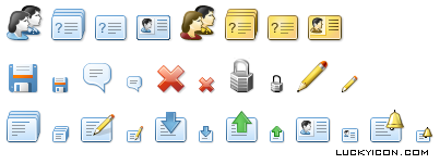 Set of icons for WebMoney GeoService