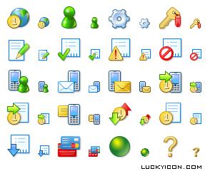 Set of icons for WebMoney Keeper Mobile