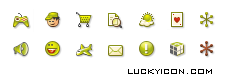 Set of icons for the website zango.com